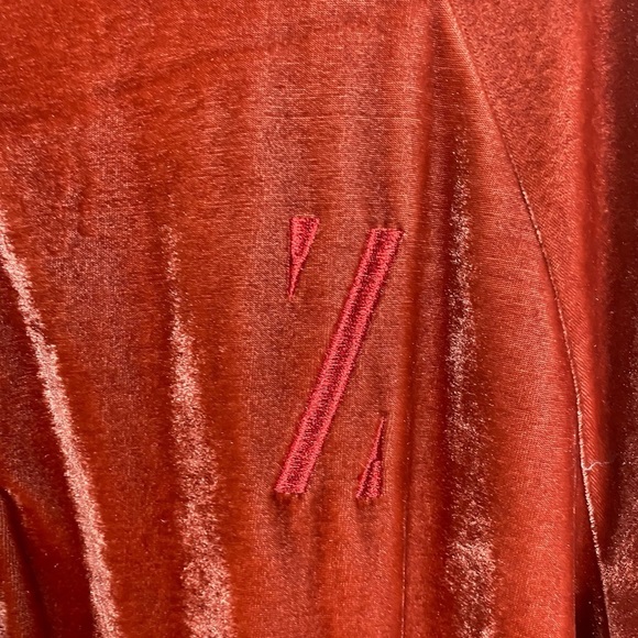 Daya by Zendaya Women’s Burnt Orange Velour Jacket Zip Up NWOT Size Small. - Picture 5 of 8